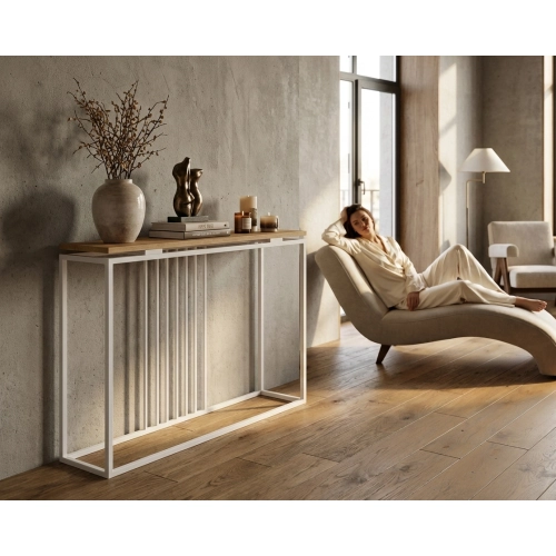 KONSOLA Z DREWNA LITEGO DĄB OLCHA JESION SKD-368